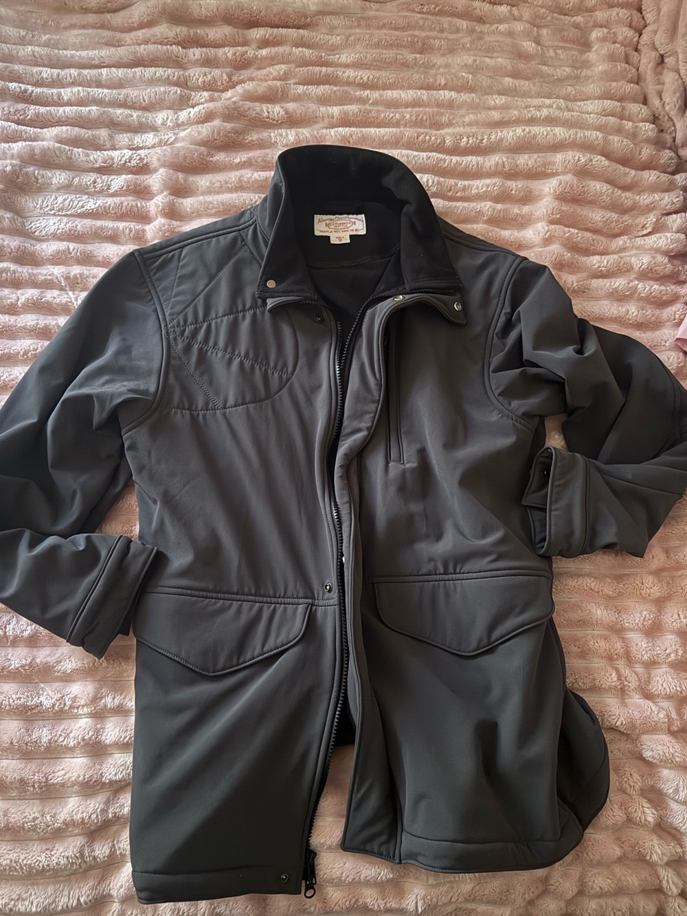 Men's charcoal Filson Softshell shooters Jacket